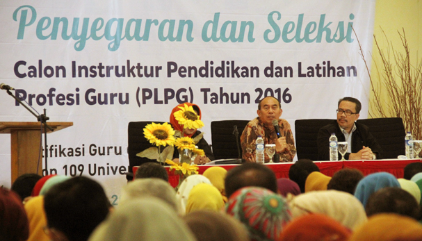 Penyegaran dan Seleksi Instruktur PLPG UNJ Tahun 2016
