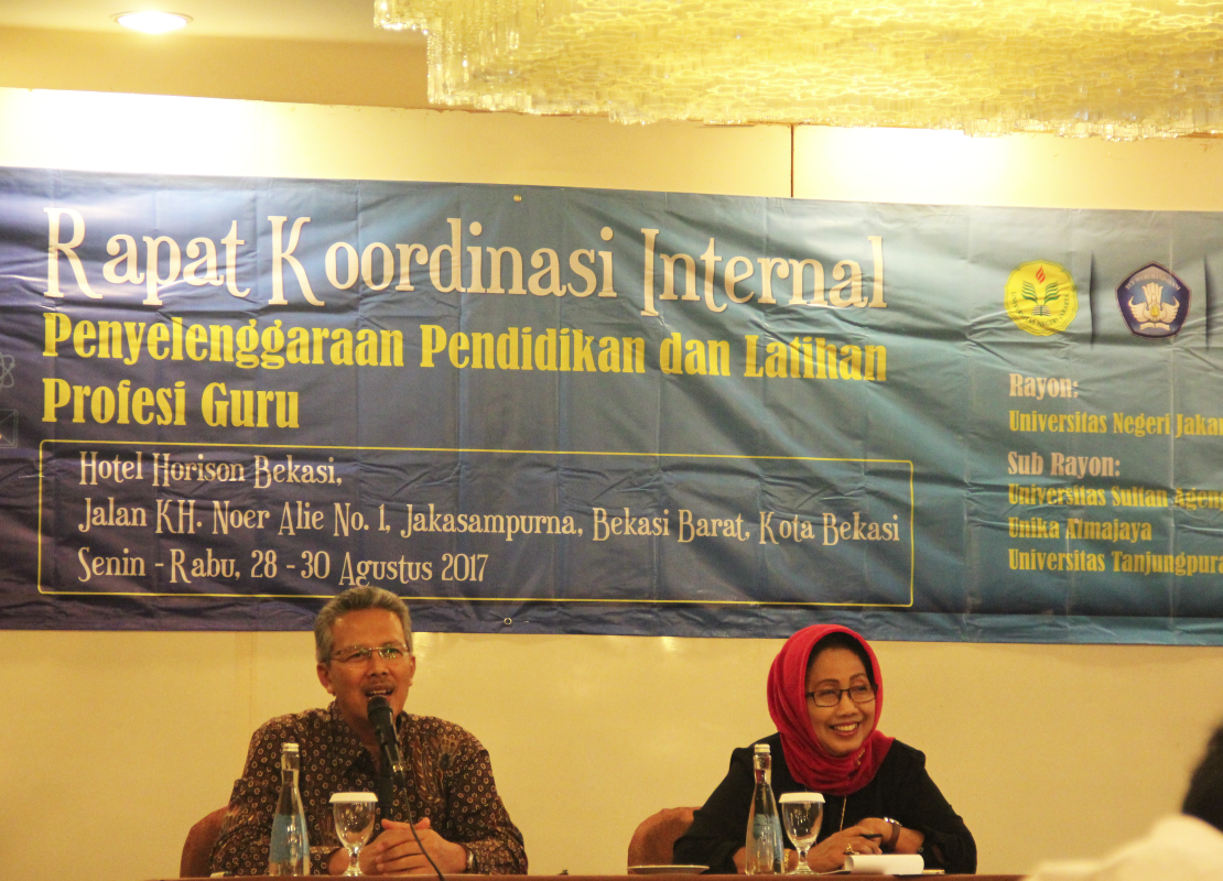 RAPAT KOORDINASI PENYELENGGARAAN PLPG 2017 RAYON 109 UNJ DENGAN SUBRAYON
