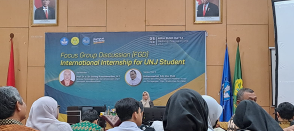 FGD International Internship for UNJ Student “Magang Internasional: Peraturan, Tantangan dan Harapan”